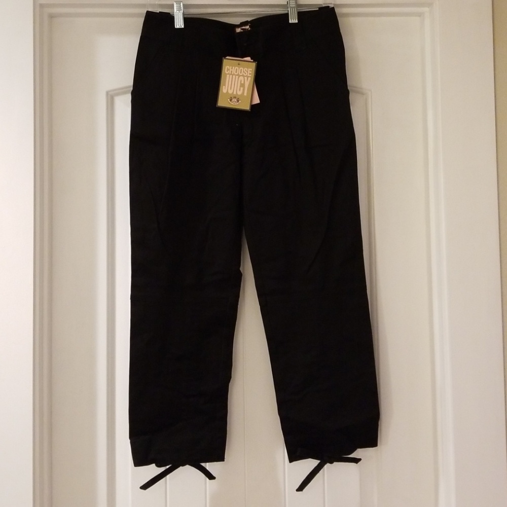  Juicy Couture NWT Women's Cropped Black Pant